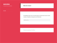 Tablet Screenshot of mazurka.fr