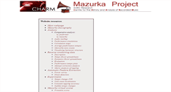Desktop Screenshot of mazurka.org.uk